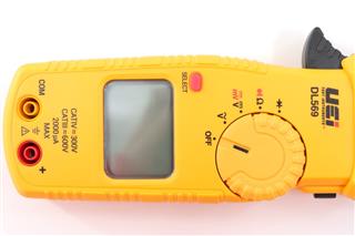 UEI TEST INSTRUMENT DL569 400A CLAMP METER CASE CAT IV III OHMS LEADS WORKS 600V